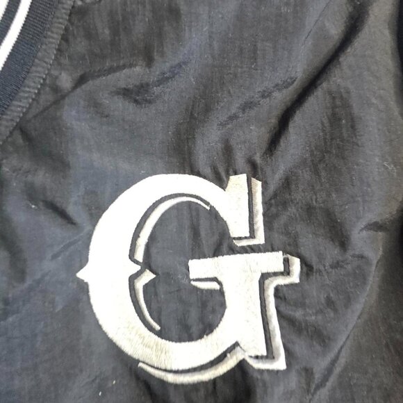 Black and white Russell Athletic Georgia Tech baseball windbreaker - Picture 2 of 4
